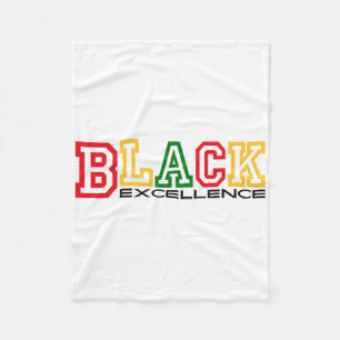 Black Excellence Black History Month African Ameri Fleece Blanket
