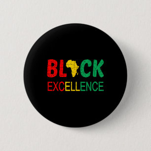 Black Excellence Black History Month Bhm Men Woman 6 Cm Round Badge