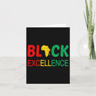 Black Excellence Black History Month Bhm Men Woman Card