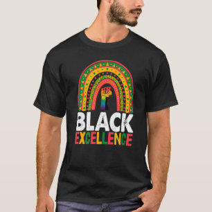 Black Excellence Rainbow Women African Black Histo T-Shirt