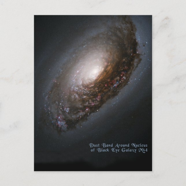 Black Eye Galaxy aka Sleeping Beauty Galaxy Postcard (Front)