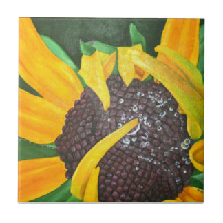 Black Eyed Susan Ceramic Tile