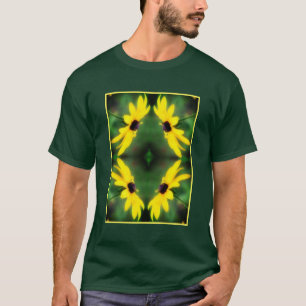Black Eyed Susan Daisy Flower Abstract T-Shirt