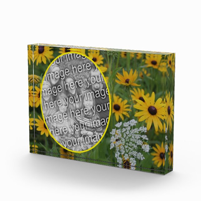 Black Eyed Susan Field Add Your Own  Photo Block (Right)