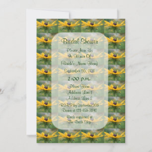 Black Eyed Susan Floral Bridal Shower Invite