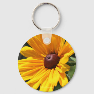 Black Eyed Susan Flower Photography Keychain