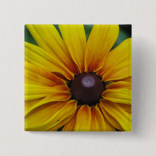 Black Eyed Susan Flower Square Pin