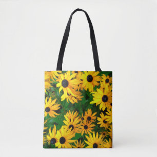 BLACK EYED SUSAN FLOWER TOTE BAG