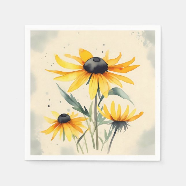 Black-Eyed Susan Flowers Napkin (Front)