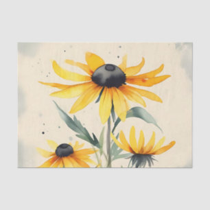 Black-Eyed Susan Flowers Tissue Paper