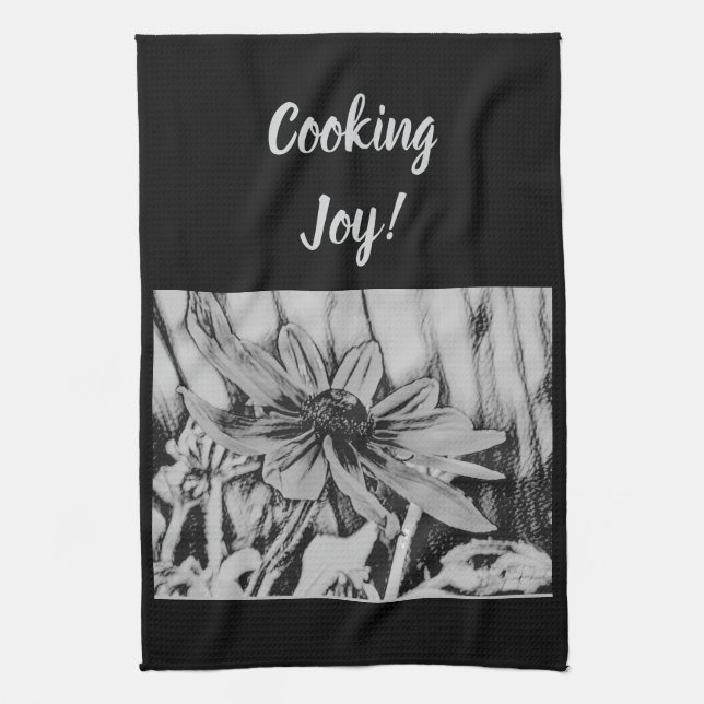 Black Eyed Susan Potholder Set Tea Towel (Vertical)