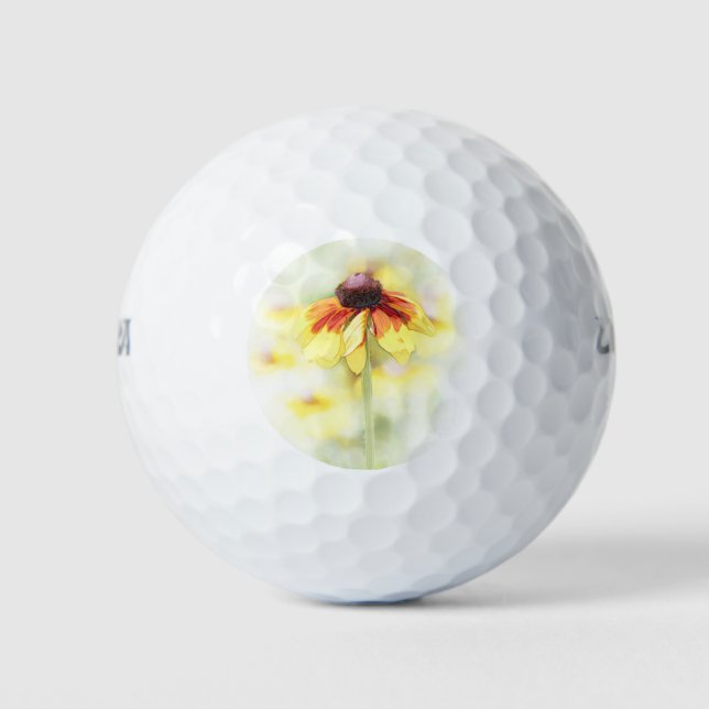 Black Eyed Susan Vignette Golf Balls (Front)