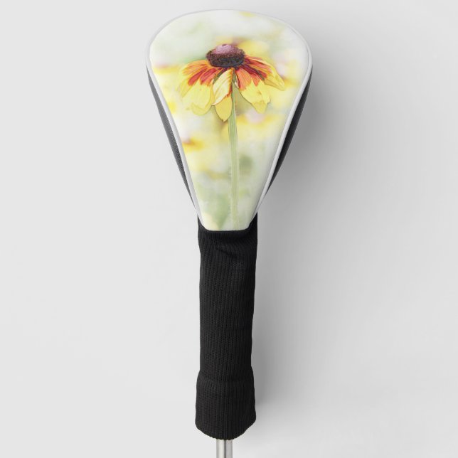 Black Eyed Susan Vignette Golf Head Cover (Front)