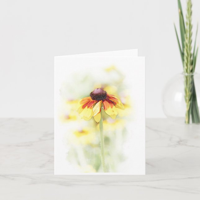 Black Eyed Susan Vignette Note Card (Front)