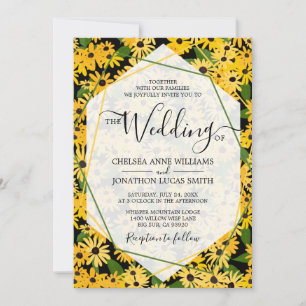 Black Eyed Susan Wedding Invitation