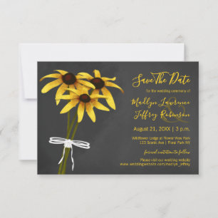 Black Eyed Susan wedding Save The Date