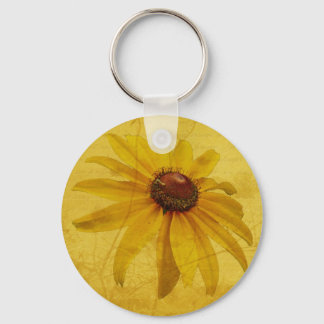 Black-Eyed Susan Wildflower Key Ring