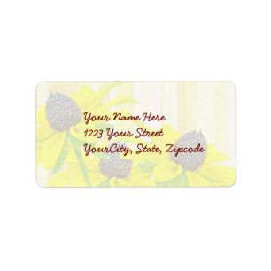 Black-Eyed Susan Wildflower Series Address Label