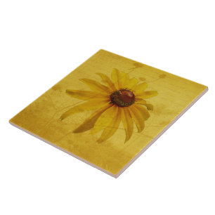 Black-Eyed Susan Wildflower Tile