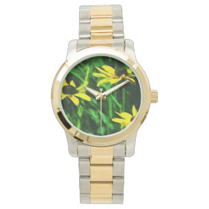 Black Eyed Susan Wildflowers Abstract Watch