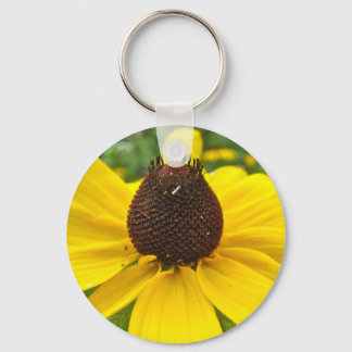 Black-Eyed Susan Wildflowers Key Ring