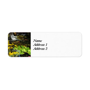 Black-Eyed Susans By Koi Pond Save the Date Return Address Label