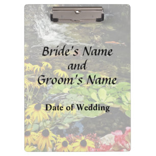 Black-Eyed Susans By Koi Pond Wedding Products Clipboard