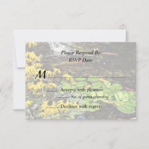 Black-Eyed Susans By Koi Pond Wedding Products RSVP Card