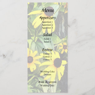 Black Eyed Susans By Stone Wall Menu