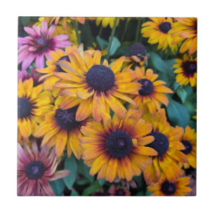 Black-Eyed Susans Ceramic Tile