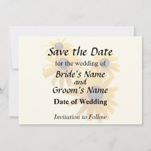 Black Eyed Susans Heart Save The Date