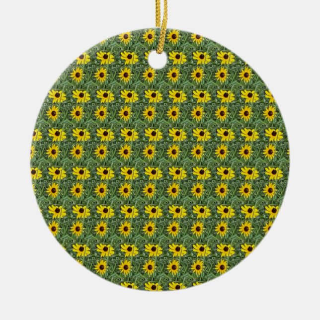 Black-eyed Susans Ornament  (Front)