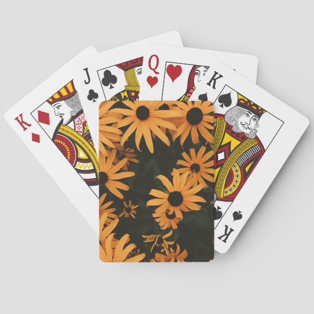 black eyed susans playing cards (Back)