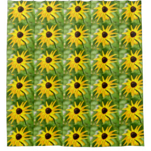 black-eyed susans shower curtain