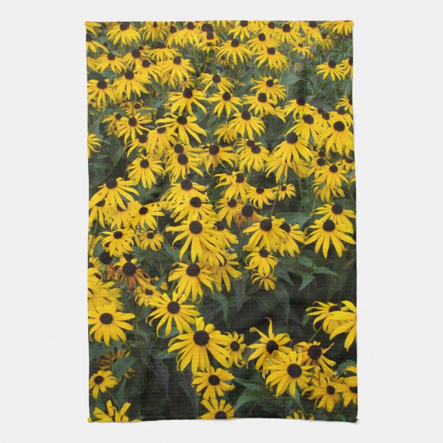 Black-Eyed Susans Tea Towel (Vertical)