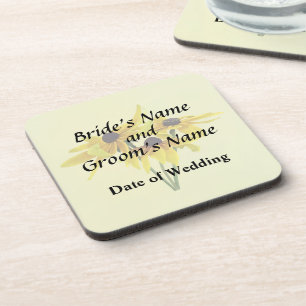 Black Eyed Susans W Curly Petals Wedding Products Coaster