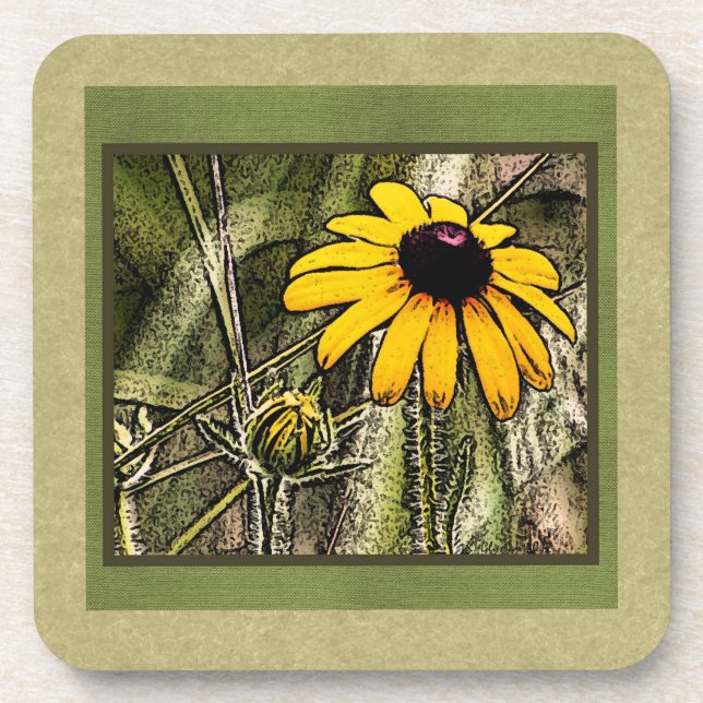 Black eyed Susie Coaster (Front)