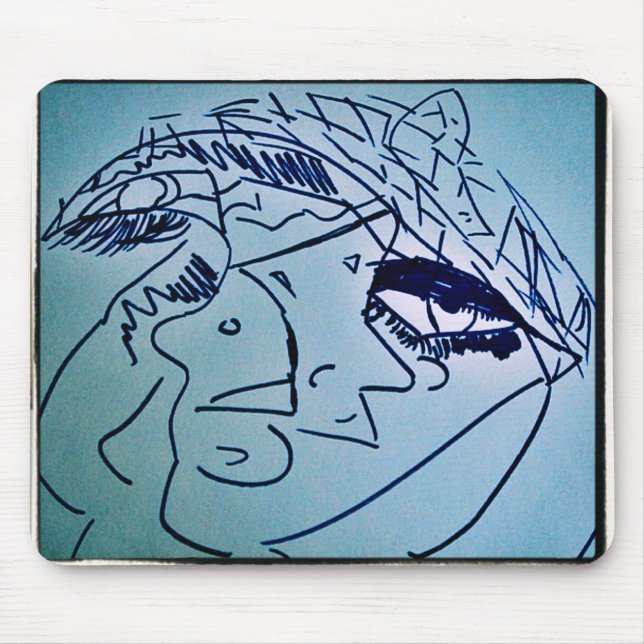 BLACK EYELASH MOUSE PAD (Front)