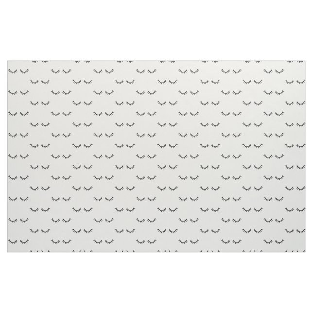 Black Eyelashes Fabric (Yard)