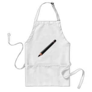 Black Eyeliner Pencil Makeup Illustration Standard Apron