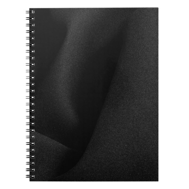 Black fabric material notebook (Front)
