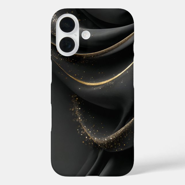 Black Fabric with Shimmering Gold  Case-Mate iPhone Case (Back)