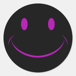 Black Face Sticker