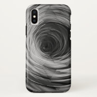 Black Faceted Swirl - Apple iPhone / iPad case