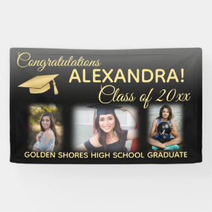 Black Fade Filter Effect Photo Graduation Banner
