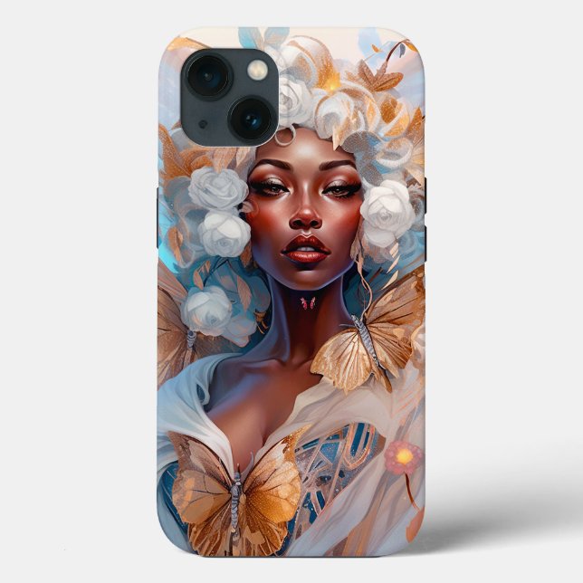 Black Fairy Queen Fantasy Art Case-Mate iPhone Case (Back)