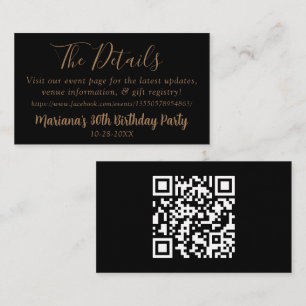 Black Fall Event Details Web Page Enclosure Card