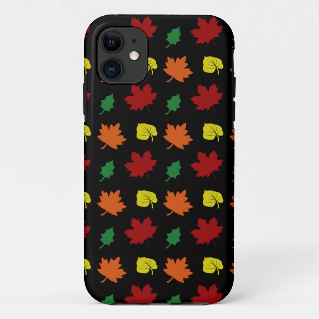 Black fall leaves Case-Mate iPhone case (Back)