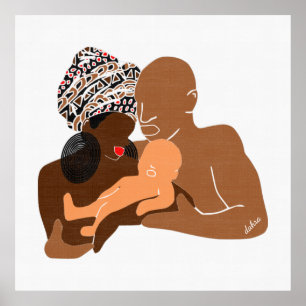 Black Family Brown Love Black Love Poster