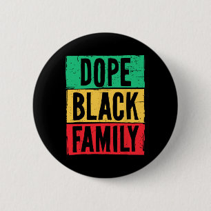 Black Family Juneteenth History Month Matching 6 Cm Round Badge